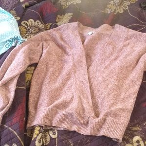 Soft surplice sweater